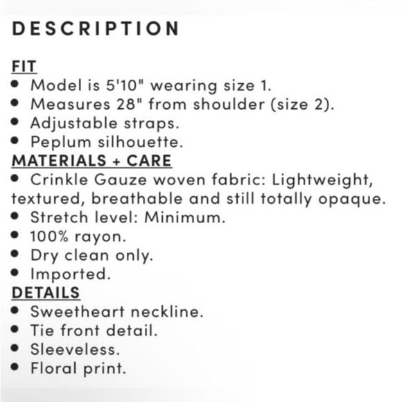 Torrid Floral Blue PEPLUM EYELET CAMI - Picture 6 of 7